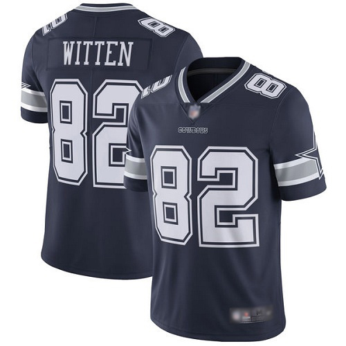 Men Dallas Cowboys Limited Navy Blue Jason Witten Home 82 Vapor Untouchable NFL Jersey